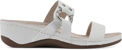 CLIFFS BY WHITE MOUNTAIN Women's Colletta Wedge Sandal in Saudi Arabia