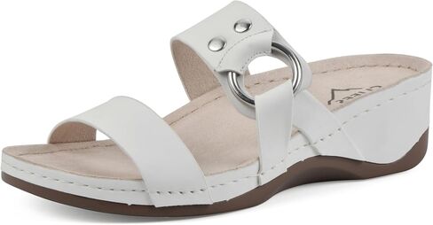 CLIFFS BY WHITE MOUNTAIN Women's Colletta Wedge Sandal in Saudi Arabia