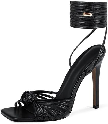 Women's Open Toe Lace up Strappy Heels in Saudi Arabia