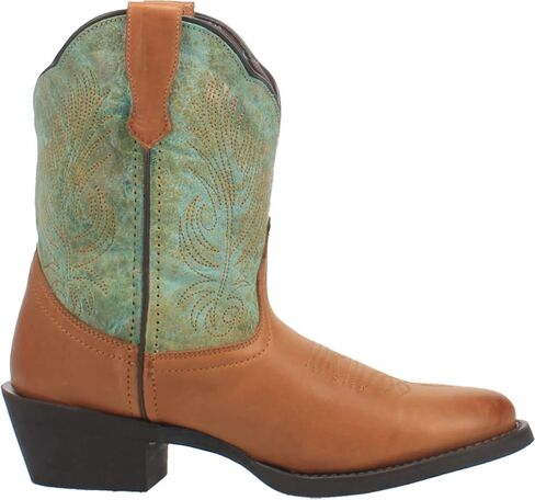 Laredo Womens Tori Round Toe Casual Boots Ankle Low Heel 1-2" - Beige, Brown in Saudi Arabia
