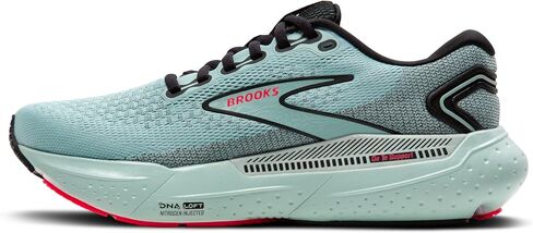 Brooks Women’s Glycerin GTS 21 Supportive Running Shoe - Cloud/Black/Pink - 10 Medium in Saudi Arabia