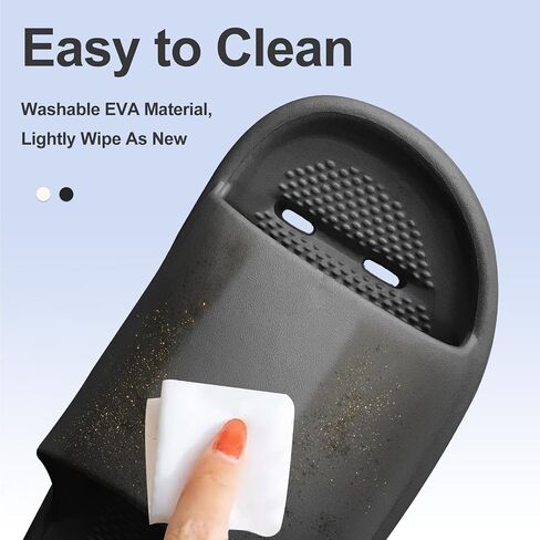 Shower Shoes Women Men, Shower Slippers with Holes,Cloud Slides Quick Drying Non-Slip Slippers Soft Sole Open Toe House Slippers Bathroom Beach Pool Shower Sandals in Saudi Arabia