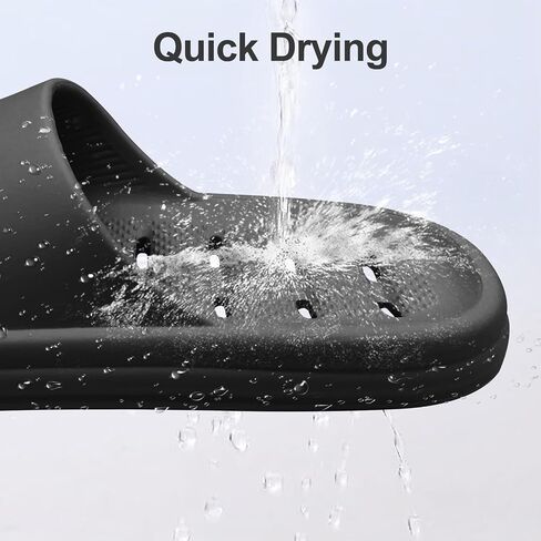 Shower Shoes Women Men, Shower Slippers with Holes,Cloud Slides Quick Drying Non-Slip Slippers Soft Sole Open Toe House Slippers Bathroom Beach Pool Shower Sandals in Saudi Arabia