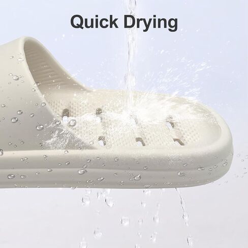 Shower Shoes Women Men, Shower Slippers with Holes,Cloud Slides Quick Drying Non-Slip Slippers Soft Sole Open Toe House Slippers Bathroom Beach Pool Shower Sandals in Saudi Arabia