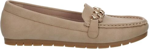 Lizbeth - Women's Slip-On Moc Toe Faux Leather Penny Loafer in Saudi Arabia