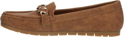 Lizbeth - Women's Slip-On Moc Toe Faux Leather Penny Loafer in Saudi Arabia