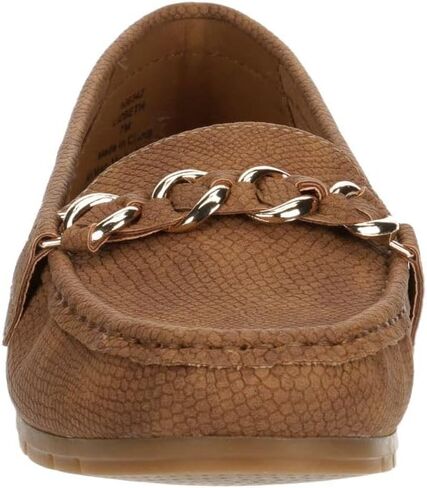 Lizbeth - Women's Slip-On Moc Toe Faux Leather Penny Loafer in Saudi Arabia