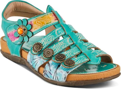 Spring Step L'Artiste Women's ACTIONETTA Artistic Sandals with Multiple Hook and Loop Closures in Saudi Arabia