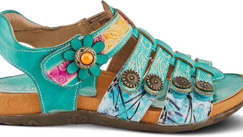 Spring Step L'Artiste Women's ACTIONETTA Artistic Sandals with Multiple Hook and Loop Closures in Saudi Arabia