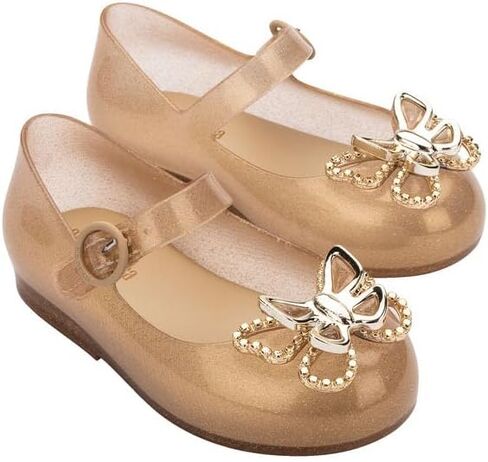 mini melissa Sweet Love Fly Mary Jane Jelly Shoes for Babies & Toddlers - Ballet Flats w/Butterfly Design & Adjustable Strap in Saudi Arabia
