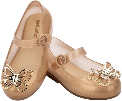 mini melissa Sweet Love Fly Mary Jane Jelly Shoes for Babies & Toddlers - Ballet Flats w/Butterfly Design & Adjustable Strap in Saudi Arabia