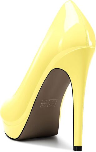Castamere Womens High Heels Platform Pumps Slip-on Stilettos 12CM Heel Office Dress Shoes in Kuwait