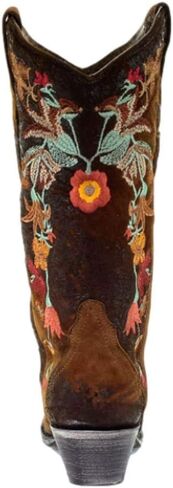 CORRAL Floral Embroidered Lamb Leather Womens Snip Toe Western Boots A3597 in Saudi Arabia