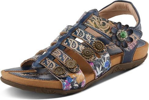 Spring Step L'Artiste Women's ACTIONETTA Artistic Sandals with Multiple Hook and Loop Closures in Saudi Arabia