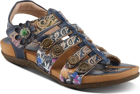 Spring Step L'Artiste Women's ACTIONETTA Artistic Sandals with Multiple Hook and Loop Closures in Saudi Arabia