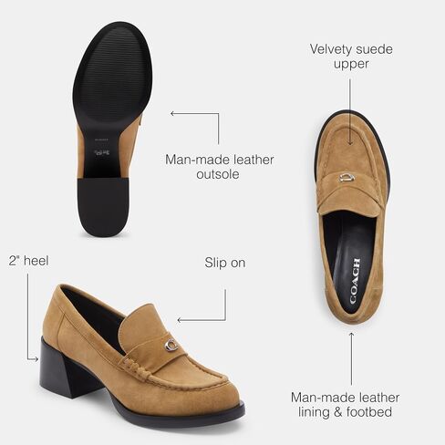 Coach women's Natalie Suede Loafer in Saudi Arabia