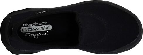 Skechers Performance Women's Go Walk Slip-On Walking Shoe, Black/Charcoal, 6 M US in Saudi Arabia