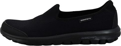 Skechers Performance Women's Go Walk Slip-On Walking Shoe, Black/Charcoal, 6 M US in Saudi Arabia