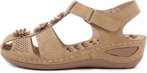 Ruiatoo Wedge Sandals for Women Closed Toe Comfortable with Massage Function Outdoor Platform Sandals in Saudi Arabia