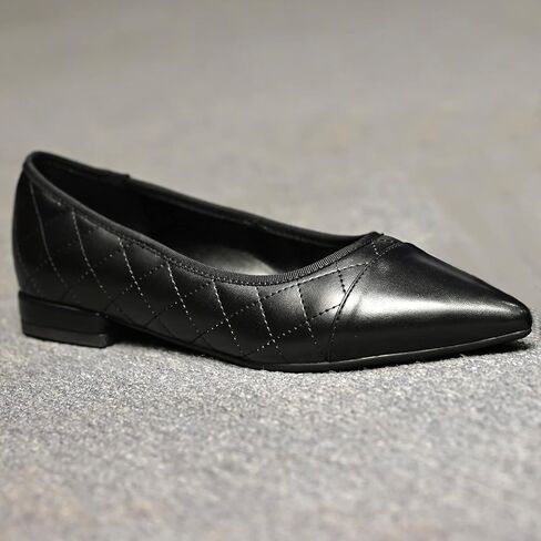 حذاء نسائي كاجوال مسطح من الأمام سهل الارتداء بمقدمة مدببة حذاء باليه مسطح بدرجتين من اللون 0.5 بوصة كعب مسطح منخفض مريح حذاء مسطح أساسي ملون للعمل حذاء مسطح أنيق للسائقين الخريف 4-11 M US in Kuwait