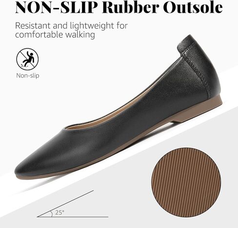 Zelaprox Women's Casual Pointed Toe Ballet Comfort Soft Leather Slip On Cowhide Flats Shoes Work Flats Office Shoes Casual Dressy Shoes in Kuwait