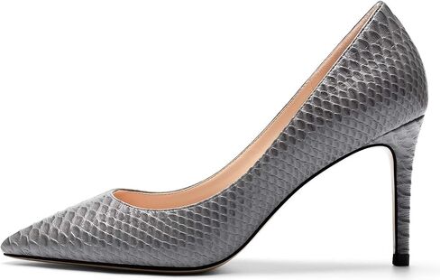 Mettesally Women's High Heel Pumps Pointed Toe Dress Comfy Shoes Size 5-13 | Handmade Stiletto Slip on Pumps Elegant 3.4 Inches Closed Toe Leather Ladies Dressy Shoes for Daily Wedding Prom in Saudi Arabia