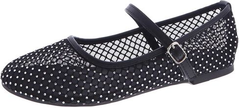 TruFox Women's Mesh Ballet Flats Buckle Strap Comfortable Ballerina Shoes Flats in Saudi Arabia