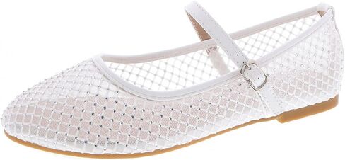 TruFox Women's Mesh Ballet Flats Buckle Strap Comfortable Ballerina Shoes Flats in Saudi Arabia