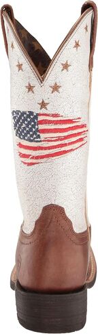 Ariat Women's WMS Circuit Patriot Sdle Up/Crakld White Western Boot in Saudi Arabia
