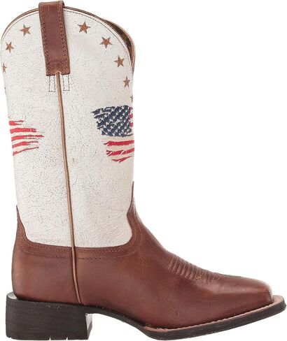 Ariat Women's WMS Circuit Patriot Sdle Up/Crakld White Western Boot in Saudi Arabia