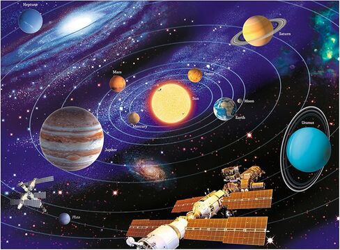 لغز الصور المقطوعة من Ravensburger Cosmic Exploration 200 قطعة مقاس XXL للأطفال - 12692 - كل قطعة فريدة من نوعها، القطع تتلاءم معًا بشكل مثالي، متعدد الألوان، 19.5 بوصة × 14.25 بوصة in Kuwait