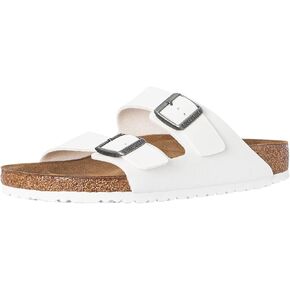 Birkenstock Women's Arizona Birko-Flo White Birko-Flor Sandals - 42 R EU (US Men EU's 9-9.5, US Women EU's 11-11.5) in Saudi Arabia