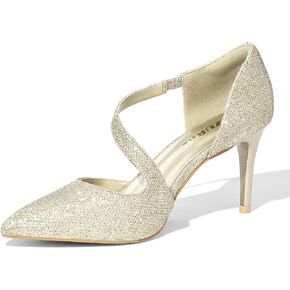 Women's Closed Toe Dress Pumps Shoes Pointed Toe Comfortable Stiletto Heels for Work Office Wedding Dancing