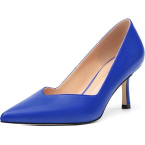 Women's Pumps, Pointed Closed Toe Kitten Heels for Women, Comfortable Mid Heel Women's Dress Shoes