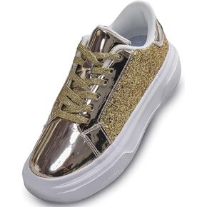 أحذية رياضية نسائية بأحجار الراين اللامعة - أحذية تنس لامعة بالترتر اللامع - أحذية زفاف أنيقة للعرائس - أحذية رياضية كاجوال خفيفة الوزن ومريحة وأربطة in Kuwait