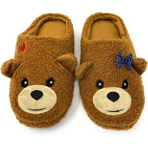 Women's Cozy Anti-Skid Slippers, Oooh Yeah Sherpa Funny Fluffy Fuzzy Slip On Slippers
