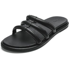 OLUKAI Tiare Women's Slide Sandals, Premium Leather & Stylish Design, All-Day Comfort & Support