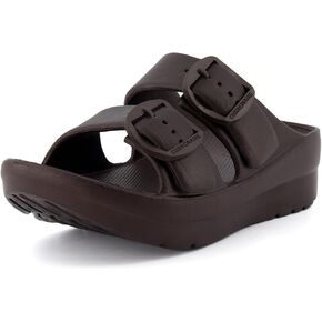 CUSHIONAIRE Women's Mesa recovery slide sandal with +Comfort