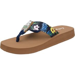 Womens Flip Flops On Vocation Beach Comfort Thong Style Flip Flops Sandals for Women Whith Sequins