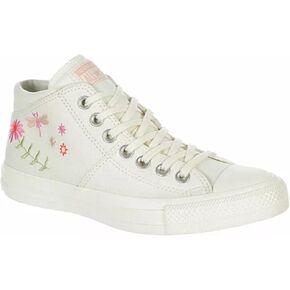 Converse Unisex Chuck Taylor All Star Madison Mid Top Canvas Sneaker - Lace up Closure Style - Egret/Pink Solstice