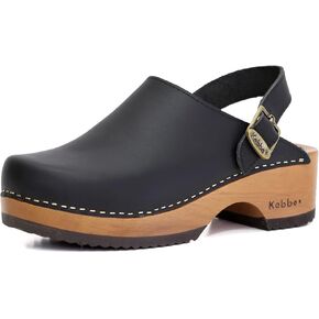 Kebba - Handmade Wooden Clog Mules, Marianne