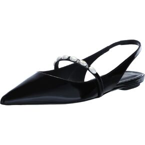 Stuart Weitzman Women's Emlia Pearlita Slingback Flat Ballet