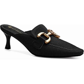 Mousse FIT Women's Elegant Square Toe Heeled Mules