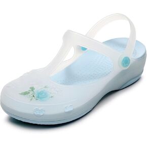 Women's Classic Transparent Garden Clogs Comfortable, Soft, and Non Slip Jelly Beach Sandals Outdoor Leisure Water Slippers