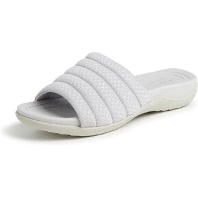 Dearfoams Women's Original Comfort Emma Slip on Slide Sandal with Arch Support