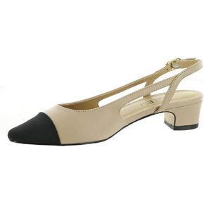 VANELi Womens Aliz Slingback Pumps Dress Casual Low Heel 1-2" - Black
