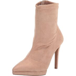 Jessica Simpson Women's Valyn 4 Faux Suede Chain Stiletto Heeled Ankle Bootie