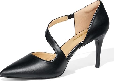 Women's Closed Toe Dress Pumps Shoes Pointed Toe Comfortable Stiletto Heels for Work Office Wedding Dancing in Saudi Arabia