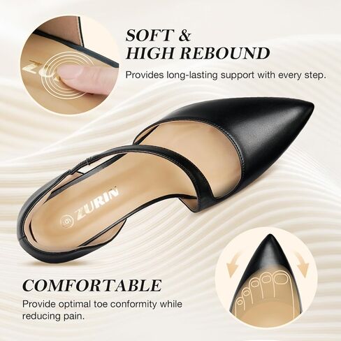 Women's Closed Toe Dress Pumps Shoes Pointed Toe Comfortable Stiletto Heels for Work Office Wedding Dancing in Saudi Arabia