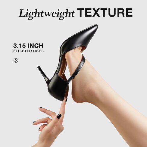 Women's Closed Toe Dress Pumps Shoes Pointed Toe Comfortable Stiletto Heels for Work Office Wedding Dancing in Saudi Arabia
